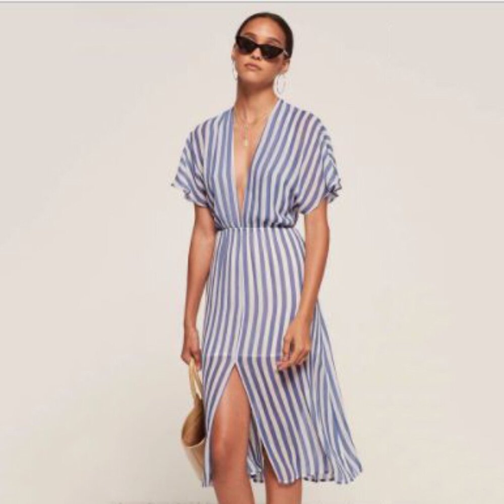 Reformation Positano Dress, Size Medium